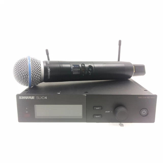 Microfono senza Fili Shure Beta58A + Ricevitore Shure SLXD4 H56 B (PO157577)