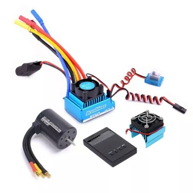 1/10 RC Car Brushless Motor+120A Waterproof Brushless Esc DIY Part For HSP HPI f