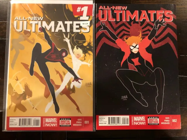 All-New Ultimates #'s1 & 2 High Grade Marvel Comic Book Set A8-118