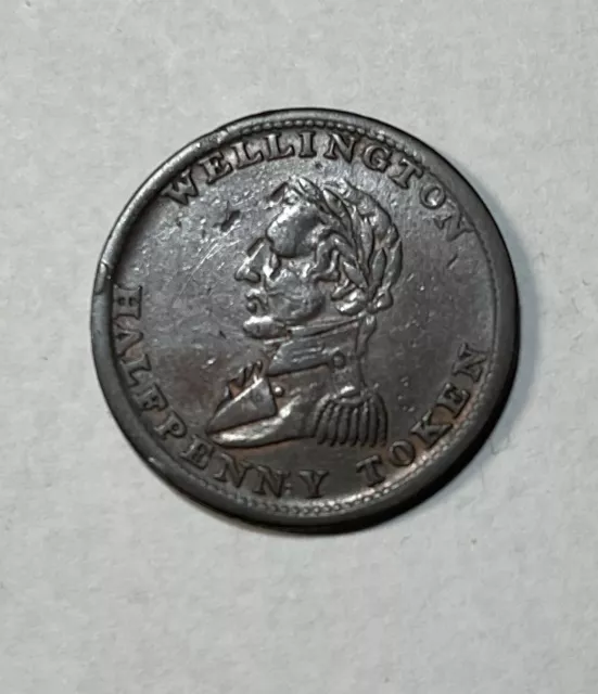 1814 Canada Wellington Half Penny Token