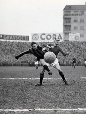 FOTO CALCIO INTER COMO ORIALI SCANZIANI ARCHIVIO ASSOCIATED PRESS 1975 SERIE A 