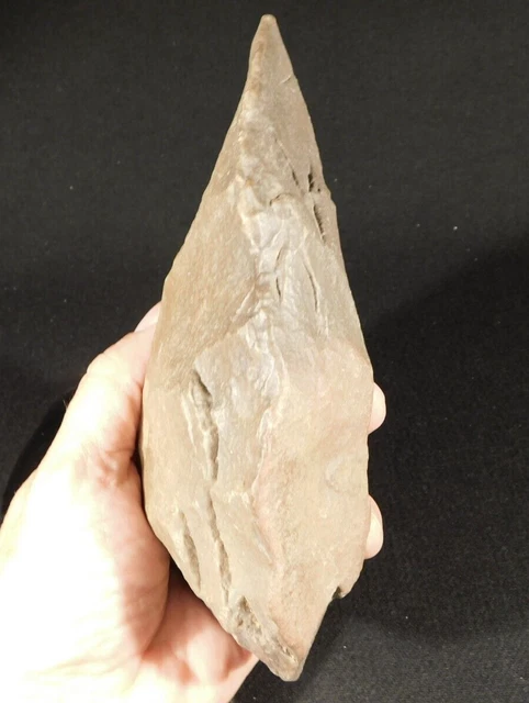 HUGE! One Million Year Old! Early Stone Age ACHEULEAN HandAxe From Mali 986gr