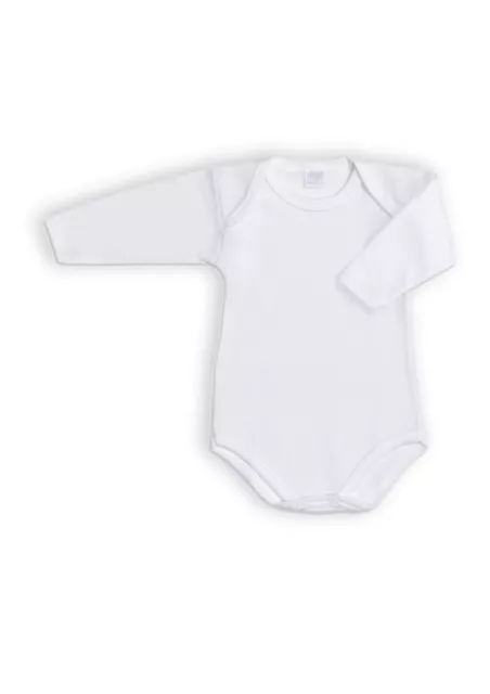 2 Body Neonato/a Manica Lunga Ellepi AF890 in Cotone Garzato