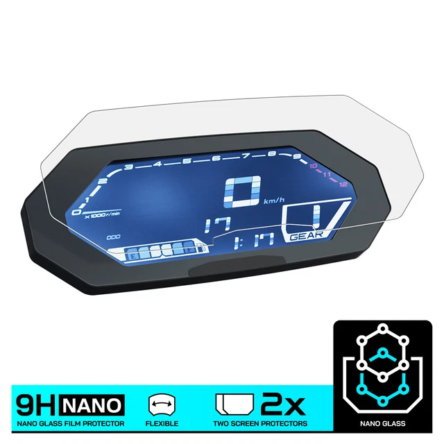 4x Mogico Suzuki V-Strom 800RE 2024+ Nano Glass Dashboard Screen Protector Kit e