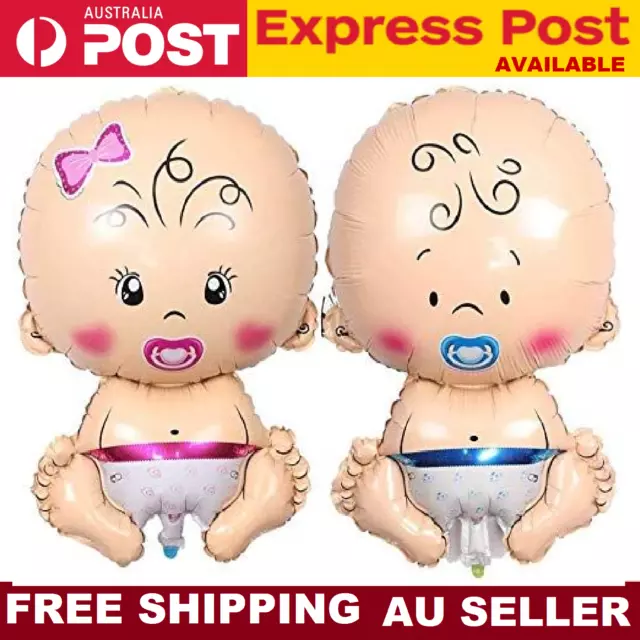 Jumbo Baby Shower Foil Balloons Air Inflatable Balloon Girl Boy Party Decoration