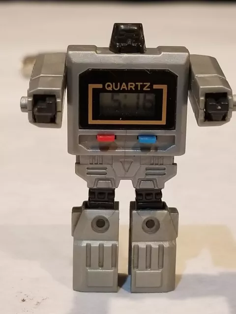 Htf Working Takara Kronoform Like Silver Robot Watch So Rare Transformers G1 Htf Working Takara Kronoform Like Silver Robot Watch So Rare Transformers G1