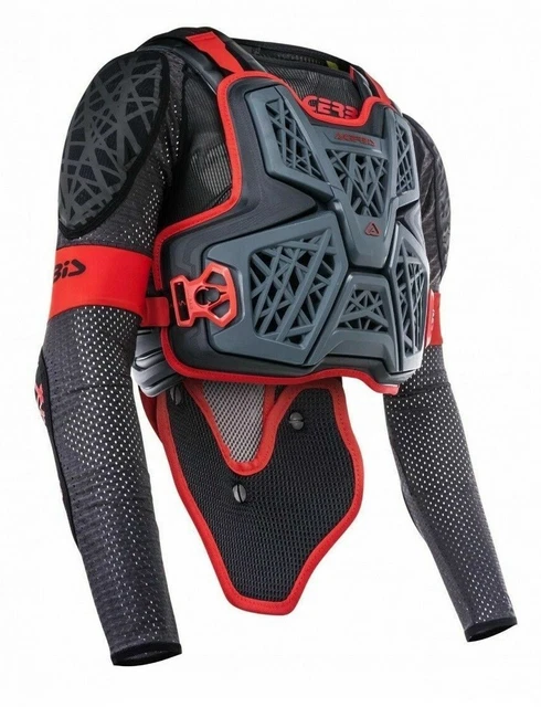Acerbis Pettorina tg S M Galaxy Mx Enduro grigio nero rosso body armour