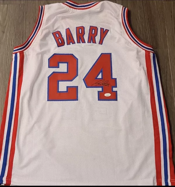 Rick Barry NBA HOF Signed NY Nets ABA Jersey (FCA) 8×All-Star JSA Auto COA