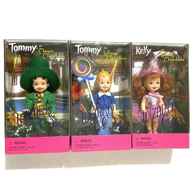 Kelly Tommy The Wizard of Oz Munchkins MAYOR LOLLIPOP LULLABY Mini Doll Lot of 3