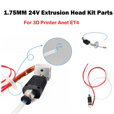 1,75mm 24v estrusione Hot Head kit contenenti Riscaldatore per Anet et4 STAMPANTE 3d parti 