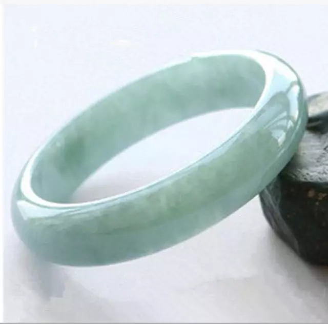 Grade A Beautiful Fine Light Green Jade Jadeite Bangle Bracelet Fashion Gems