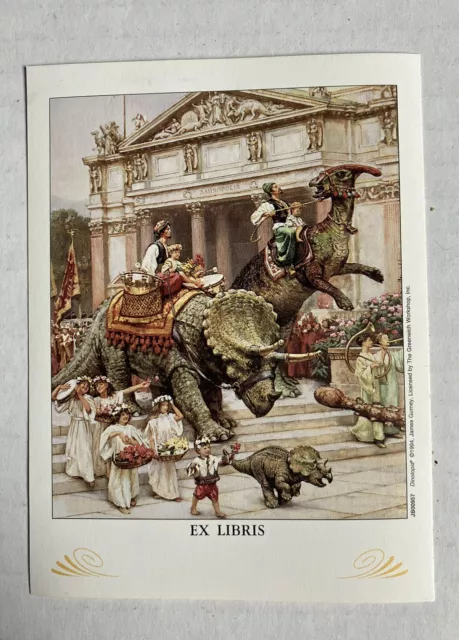 Ex Libris Dinotopia By Jim Gurney 1994 Bookplates Antioch 27 Count