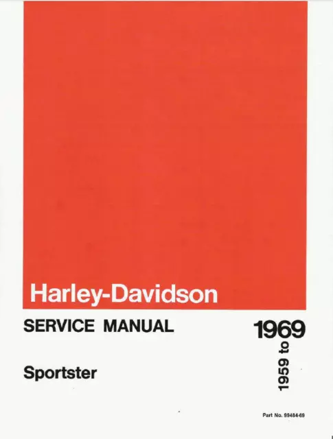 Harley Davidson HD XL K Sportster 1959 1969 -Service Manual Workshop 248pag -ENG