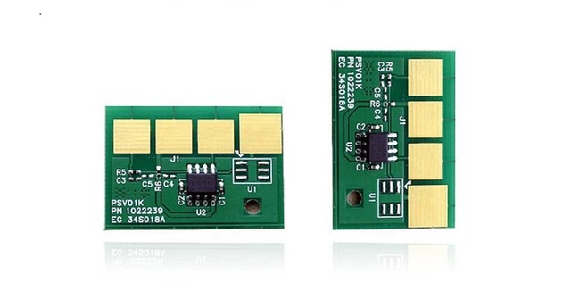 2 pc chips Lexmark E260A11A E260A21 Toner E260dn E260d E360dn E460dn E360 E460