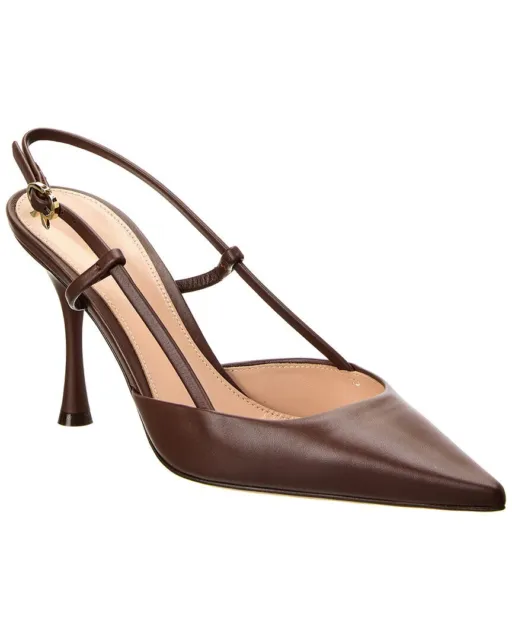 Gianvito Rossi Ascent 85 Leather Slingback Pump Women's