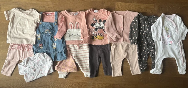 Baby Girls Clothes Bundle 0-3 Months x14 Disney Dress Jumper Trousers Baby Grow