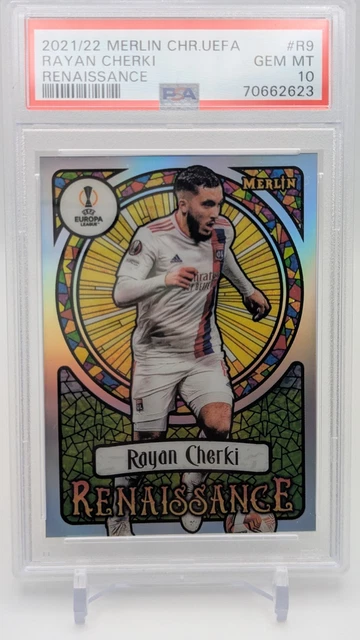 貴重　2021-22 Topps Merlin Renaissance マウント RAYAN CHERKI TOPPS Merlin 2021-22 Renaissance Case Hit Lyon