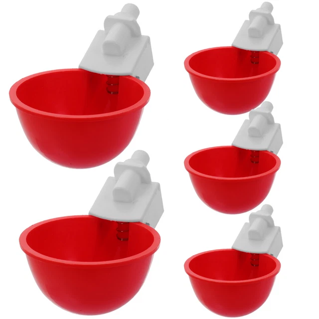 Lot De 15 Abreuvoirs Automatiques Pour Poules Et Volailles - Bols Jaunes En PP 9,5x8,5x4,5 Cm - Pour Pigeons, Canards Et Poussins