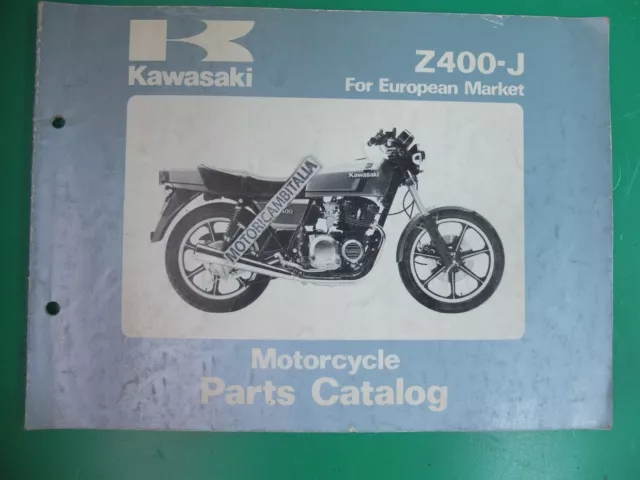 Per Kawasaki Z400 Z 400 J1  J Catalogo Ricambi Manuale  Spare Parts Catalog