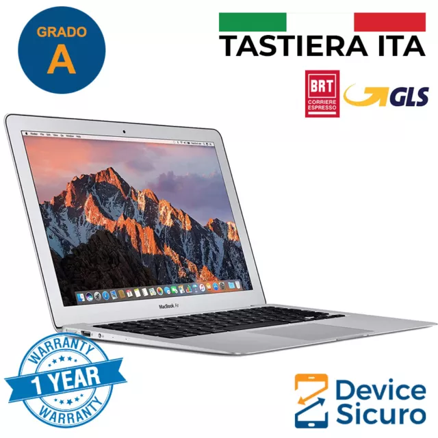 APPLE MACBOOK AIR 13" CORE i5 2017 SSD 128 256 512 8GB RAM RIGENERATO GRADO A