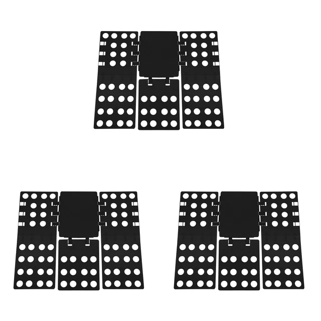 Supporto tessuto in plastica organizer scheda indumento pieghevole strumenti di stoccaggio (nero)