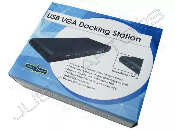 New Hypertec USB 2.0 Docking Station Port Replicator w/ VGA for Sony Vaio Laptop