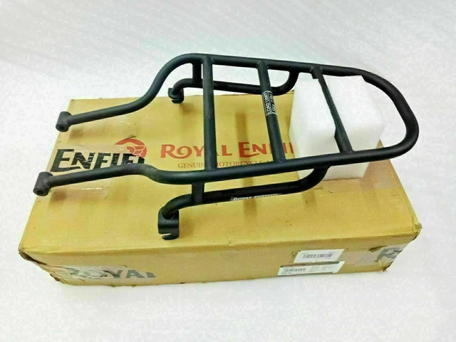 Royal Enfield PORTE-BAGAGES ARRIERE NOIR, Pour Classic 350/500 & Trail 350/500