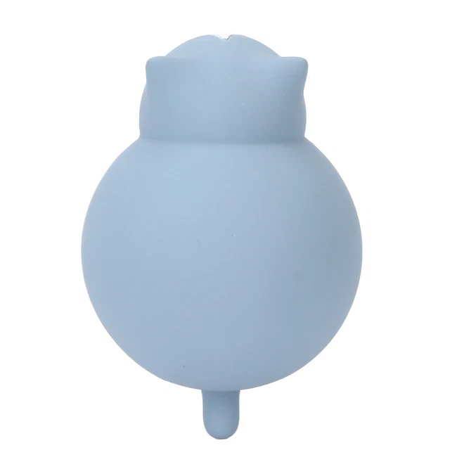 (Blue)Cat Hot Water Bottle Silicone Cute Water Injection Mini Hot Water Bag BGS