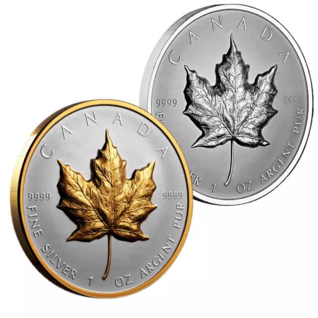 🇨🇦 Canada SML Ultra-High Relief $20 MAPLE LEAF Coin, Two Coins 2022 and 2023