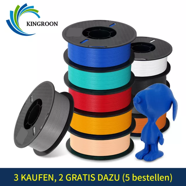 【3 KAUFEN 2 GRATIS】1KG PLA PETG 1,75 mm 3D Drucker Filament Spule Bündel Rollen