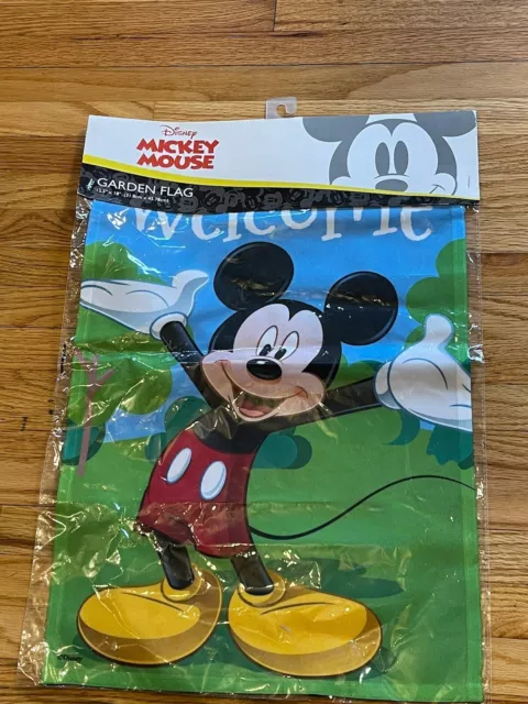 New In Package Disney Welcome Mickey Mouse Garden Flag