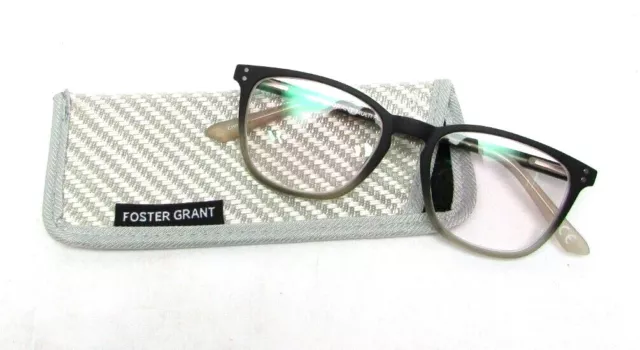 Foster Grant Multi Focus CAMDEN Reading Glasses Readers w/ Case - Choose Diopter