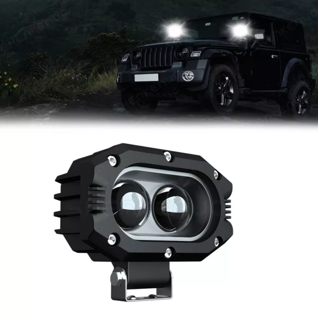 4''Inch 30W LED Cube Pods White Off Road Driving Lights Spot Work Light Bar Fog