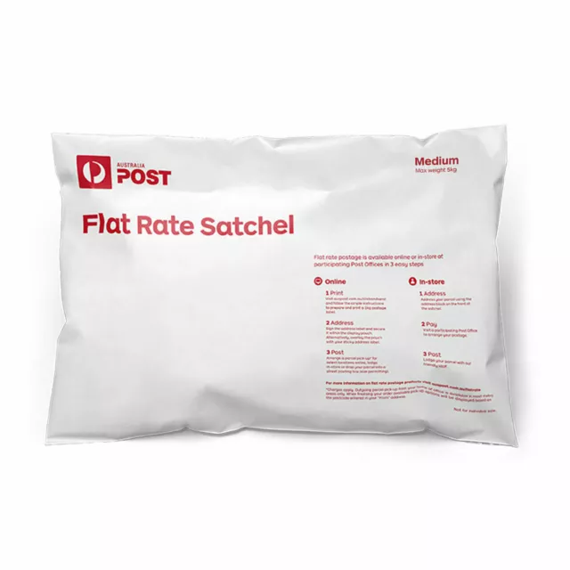 100x AusPost Medium Flat Rate Satchel | Australia Post | 100 Bag Pack