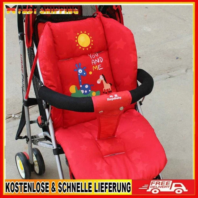 Baby Soft Thick Buggy Mat Liner Cubierta Cochecito Buggy Pram Cojín de asiento Almohadilla