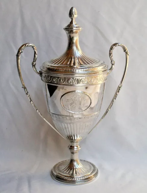 Magnificent 1787 Georgian Sterling  Silver Cup & Cover By William Holmes 2