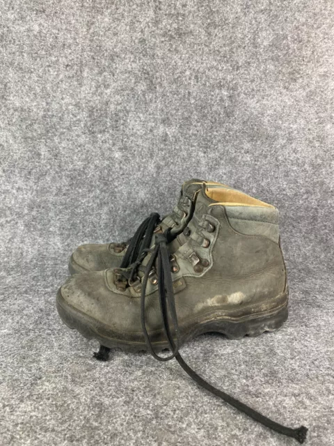 VINTAGE RAICHLE HIKING Boot Women's 8M Gray Lace Up 2237 Mountaineering ...