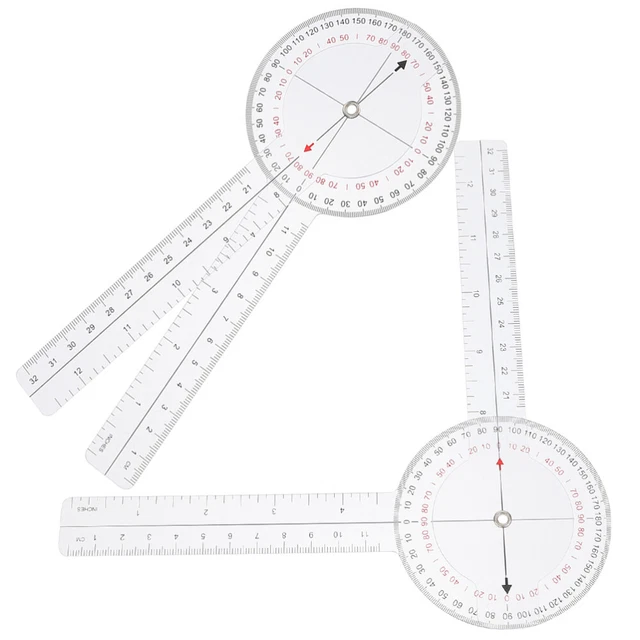 Dash Scale Ruler 2 PCS DASH Angle Ruler Measuring Tool for Electricians Clear Scale ...