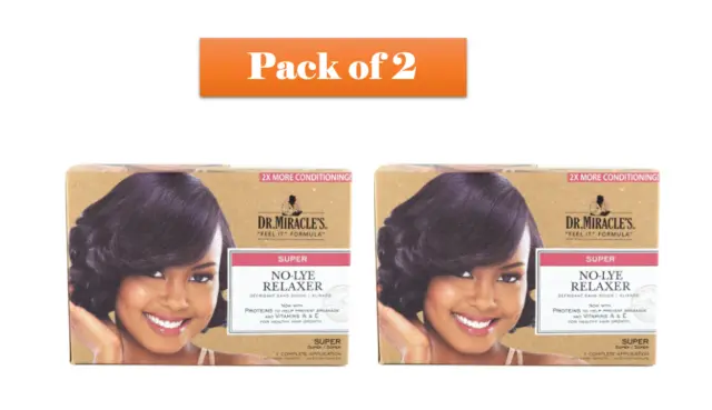 Dr. Miracle’s Intensive No-lye Relaxer Kit Super ( Pack of 2)