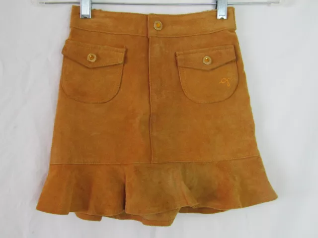 Guess Jeans Girls Marigold Suede Skirt Sz 6 Euc Dh822
