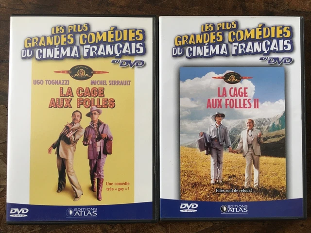 La Cage Aux Folles 1 & 2 ... Ugo Tognazzi , Michel Serrault ... Lot 2 Dvd