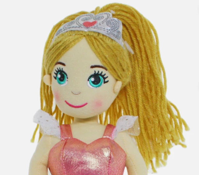 PLUSH MERMAID TOY DOLL CUDDLY SOFT SLEEPING PINK GREEN ANKO