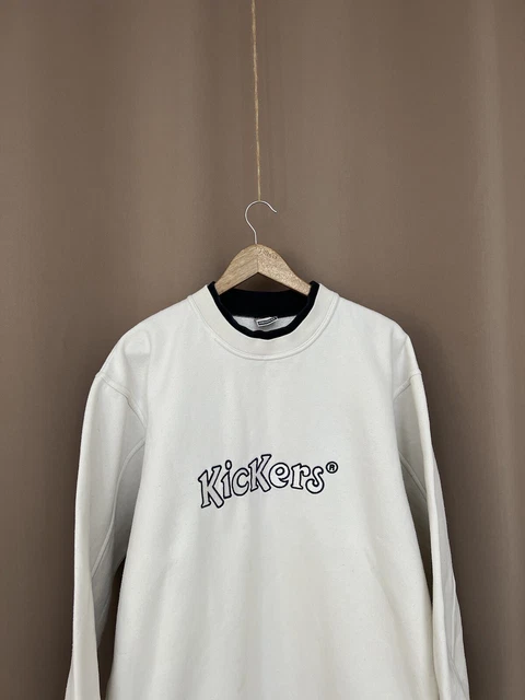 KICKERS VINTAGE CLASSIC Big Logo Sweatshirt Mens Size XL Original Jumper 35.26 PicClick UK