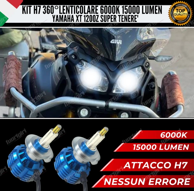 2x H7 LED Enlarged Cover Caps – Yamaha Super Tenere XT1200Z – Black, Made In Italy, 2-Year Warranty