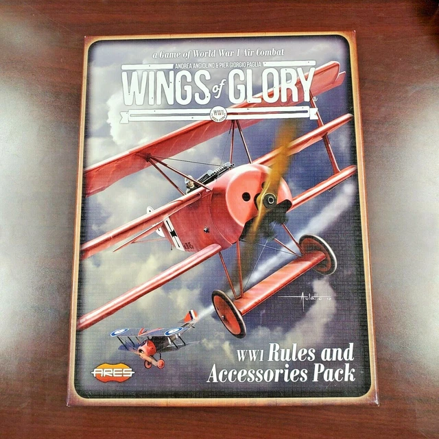 ARES WINGS OF GLORY WW1 RULES & ACCESSORIES PACK Used (12/7) 30.