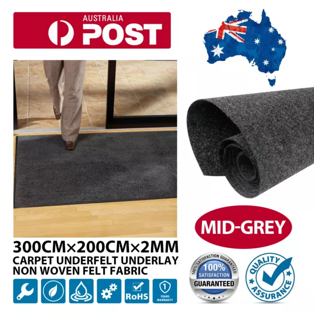 2M×3M Anti Skidding Carpet Felt Marine Floor Underlay Home Door Rugs Yard Farm