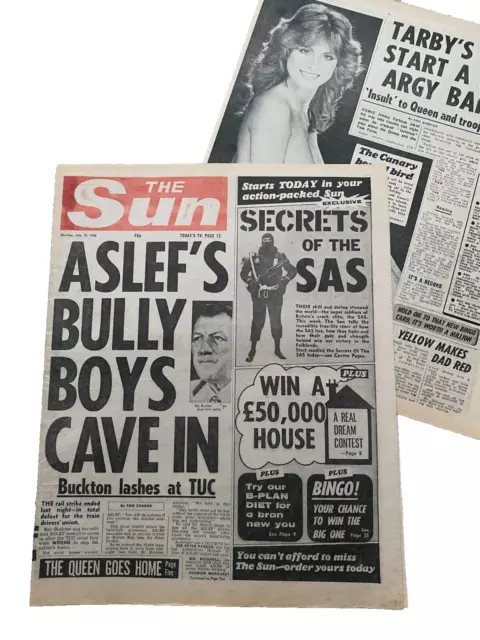 The Sun Newspaper 19th July 1982 Page 3 Karen Clarke COMPLETE