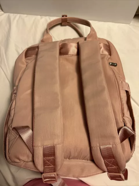 Diaper Bag Backpack, RUVALINO Multifunction Travel Back Pack Pink Waterproof 2