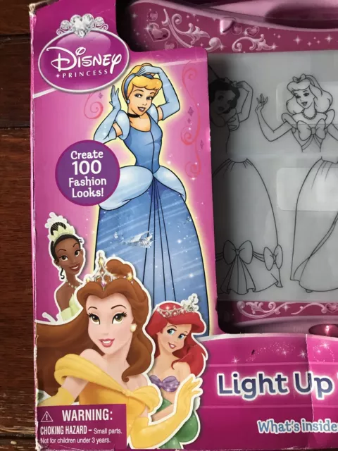 Disney Princess Light Up Drawing Tracer Box.  Trace / Draw Ariel, Jasmin, Aurora 2