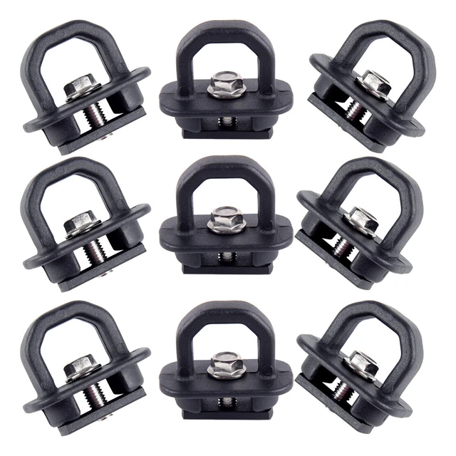 9 PCS Tie Down Anchor Truck Bed Side Wall Anchors Car Fit for GMC Chevy Colorado